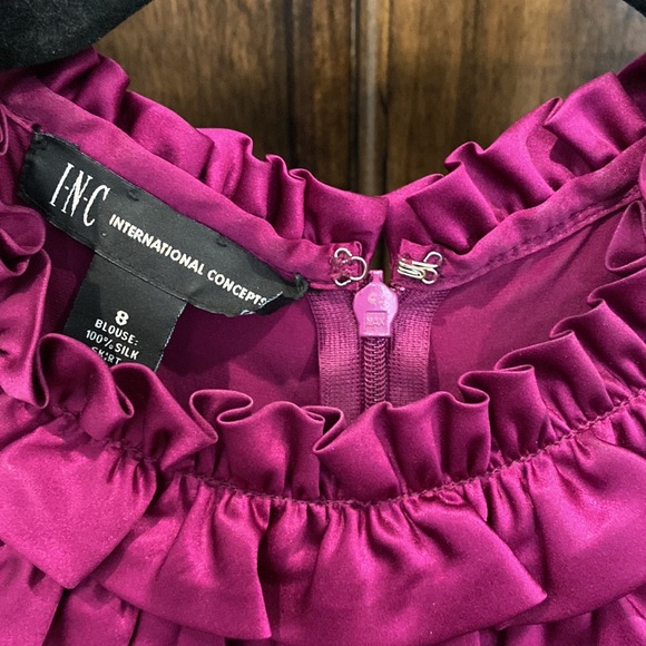 INC two tone Dress with Belt - Picture 5 of 8